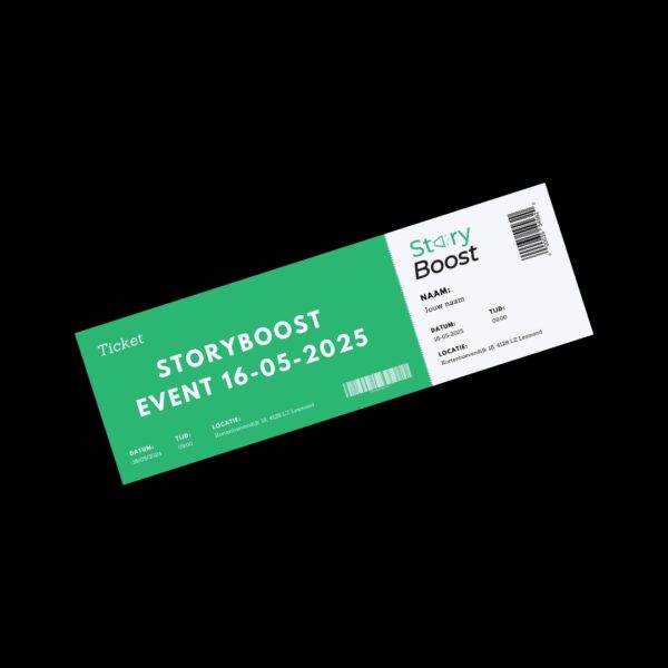 1 Ticket | StoryBoost event (16 Mei 2025)